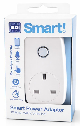 Smart plug wifi socket 13a - bg,