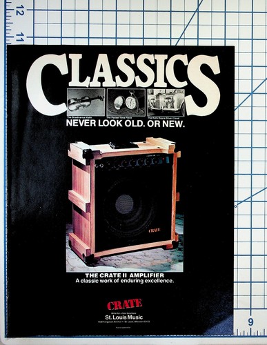 Vintage crate amplifier ad - amplifier,