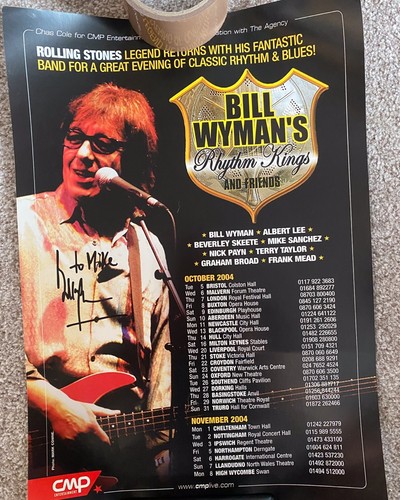 Bill wyman signed - bill, tour