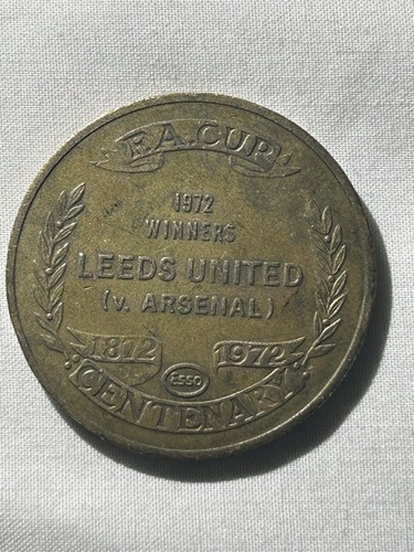 1972 cup medal - 1972, leeds