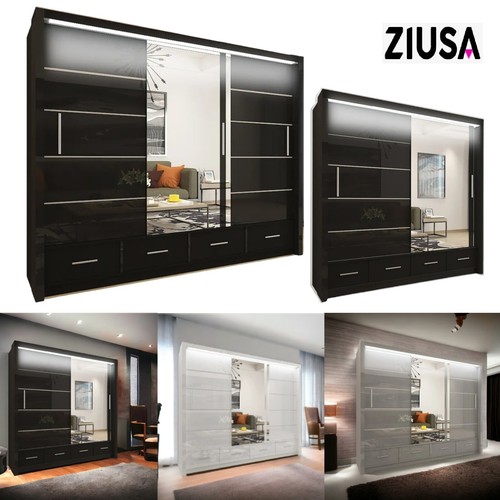 Wardrobe high gloss - wardrobe, sliding