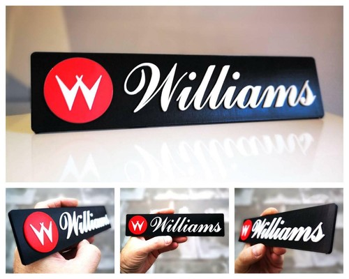 Williams logo shelf - 3d, /