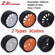 ZD Racing 100mm Tyres Wheels 17mm Hex for Redcat HSP HPI Kyosho 1/8 Buggy RC Car