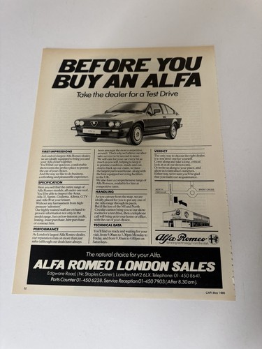 Original 1985 alfa romeo - 1985,