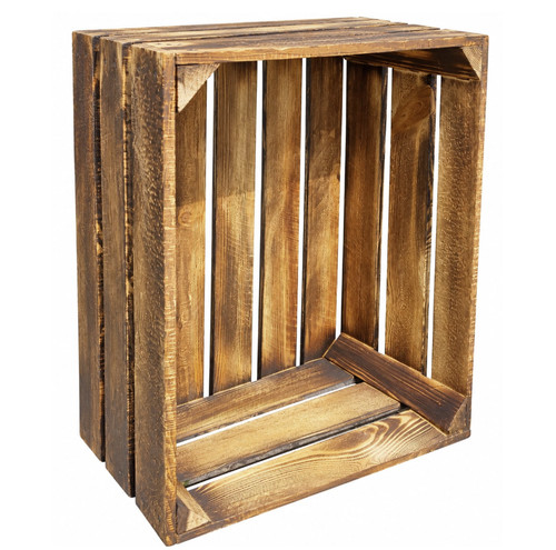 Rustic wooden storage - storage, crate