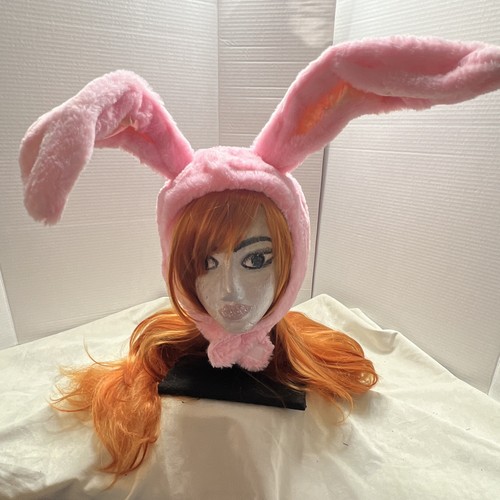 Pink faux fur plush - plush, bunny
