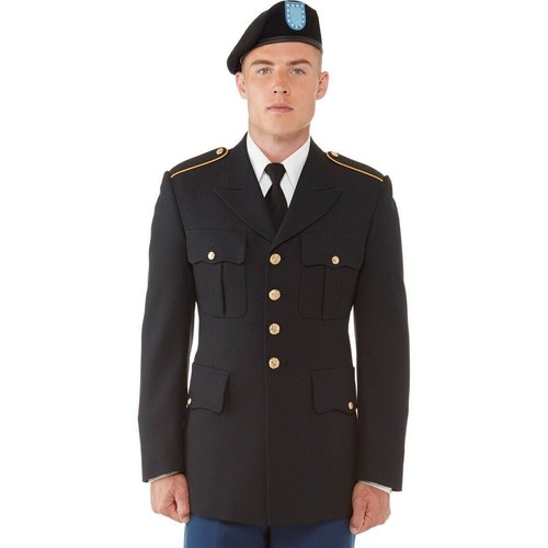 Men military black - men's, coat