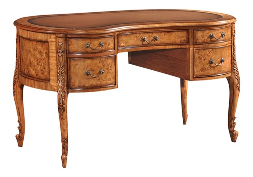 Walnut kidney desk burr - walnut,