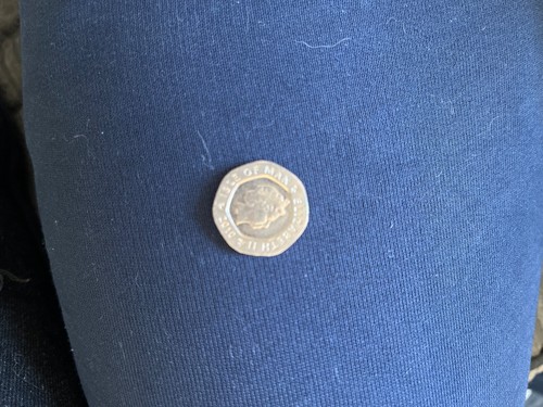 Rare 20p castle rushen clock - rare,
