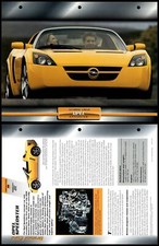 Opel Speedster - 1999 - Prototypes - Atlas Dream Cars Fact File Card