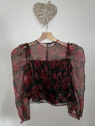 Zara women floral organza - zara,