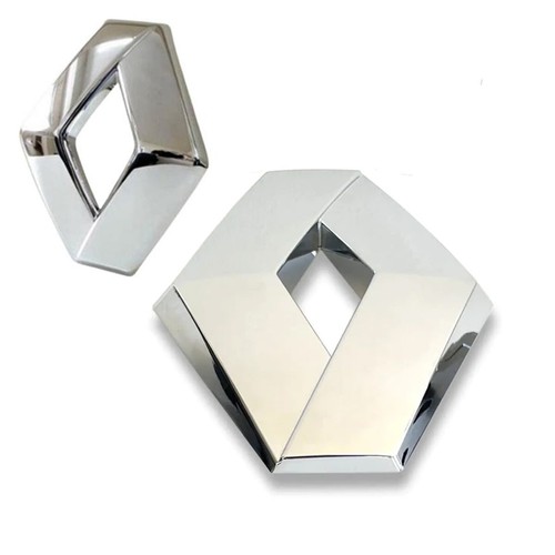 Chrome front and rear emblem - and,