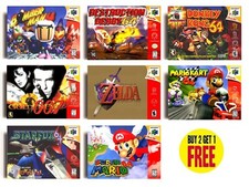 A4 RETRO N64 NINTENDO 64 GAME POSTERS COLLECTION Print Fan Art