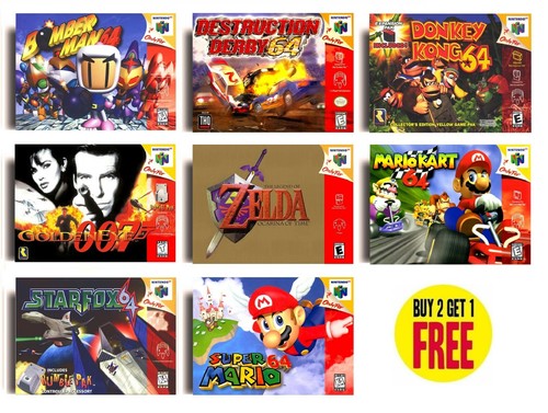 Retro n64 nintendo game - a3, 64