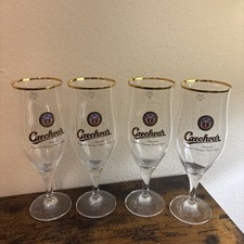 Stemmed European Imported, Gold Rim Ritzenhoff Cristal Clear Goblet Set Of 4