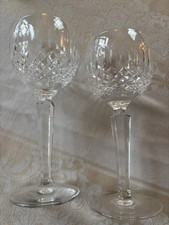 FINE PAIR   of  WATERFORD COLLEEN HOCK GLASSES with etched markings