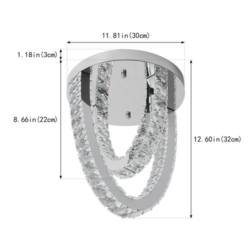 Crystal chandelier led - crystal,