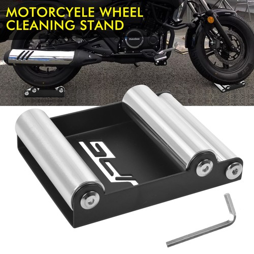 Motorcycle wheel roller stand - roller,