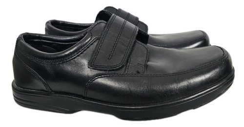 Shoes black leather - m&s,