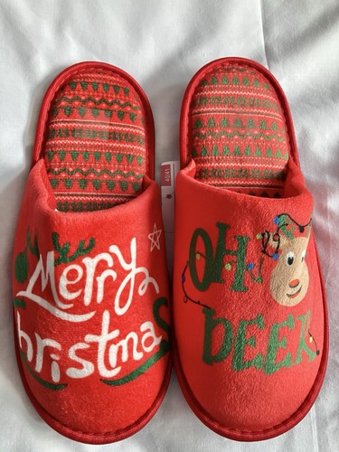 Merry christmas slippers - christmas,