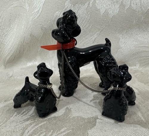 Vintage goebel black poodle - goebel,