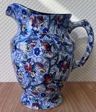 Ringtons LTD Vintage Mailing Transfer Wear CHINTZ Ceramic 8.5” Jug/Vase c1930s
