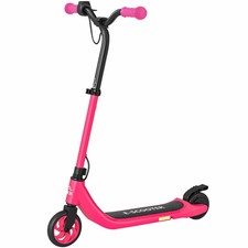 HOMCOM 120W Electric Scooter w/ Rear Break - Pink