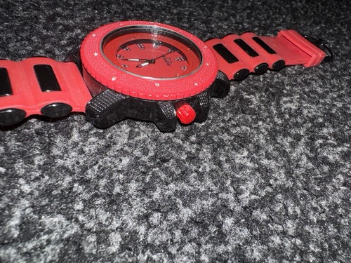 Pave master watch red - watch,