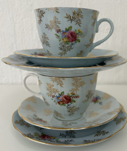 Royal stuart 1960 china trio - royal,