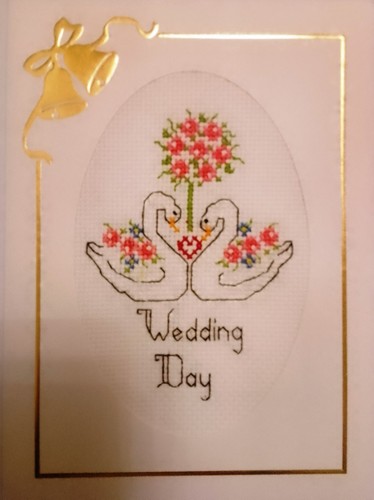 Wedding day card completed - card,