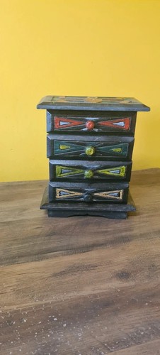 Hand painted wooden drawer - painted,