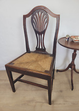 Country Side Chair Cane Pierced Back Antique 19th Century Postage Available