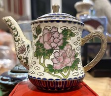 Vintage Cloisonné Mini Teapot