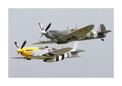 Spitfire mk11a p51 mustang - &,