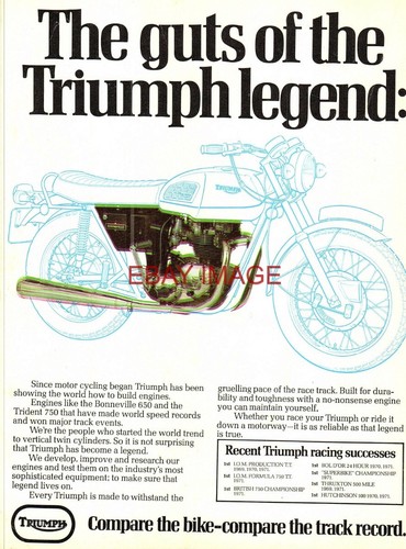 1972 advert for triumph - 1972,