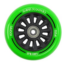 Slamm Scooters 100mm Nylon Core Wheels (pair) blue or green FREE J&J'S STICKER