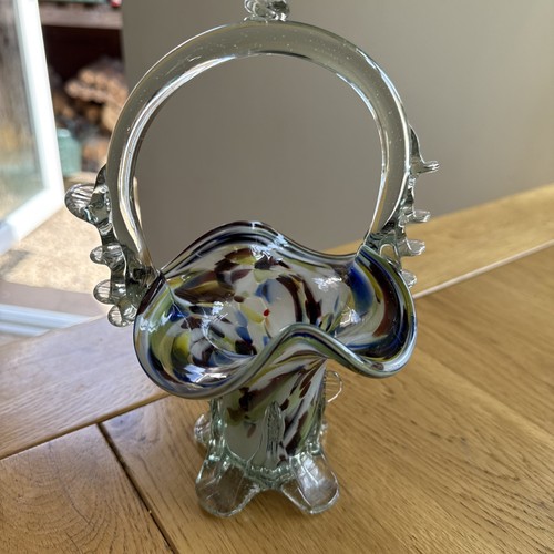 Vintage murano style vase dish - vintage,