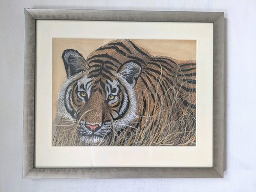 Framed tiger wildlife - framed,