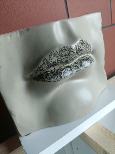 Sale striking tattooed lips - *sale*,