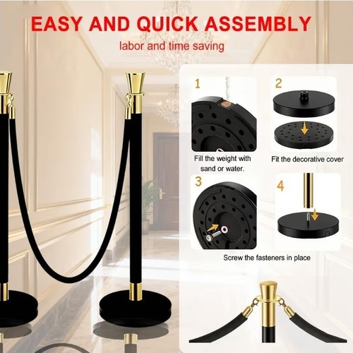 4pcs barrier posts crowd - barrier,