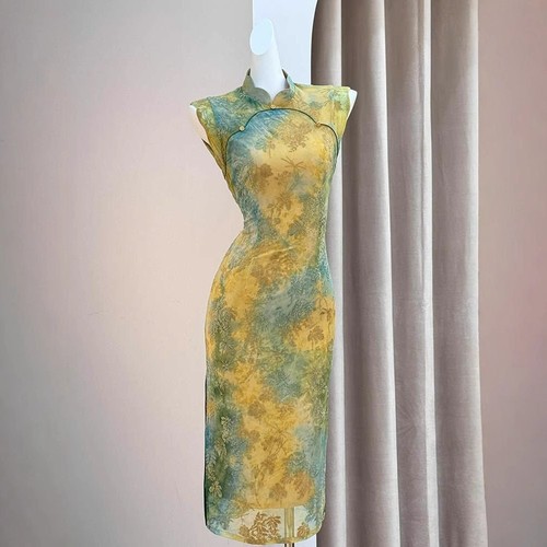New sleeveless yellow green - sleeveless, yellow-green