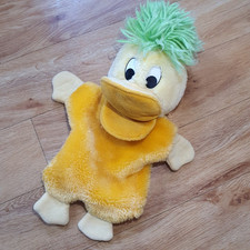 Ed Edd The Duck Squeaking Hand Glove Puppet Soft Toy BBC TV Golden Bear