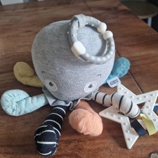 Mamas and Papas Octopus Rattle Soft Toy Hanging Pram Toy Sensory Development