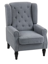 HOMCOM Wingback Accent Chair