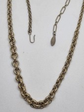 Vintage Silver Plated pennino Belcher Chain