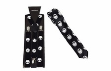 Halloween Nightmare Before Christmas Braces Tie Fancy Dress Jack Skellington Set