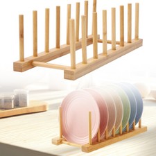 Wooden Dish Plate Cup Stand