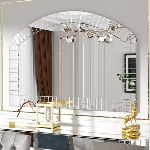 Large silver arched wall - silver,