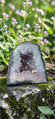 Amethyst aura cathedral geodes - amethyst,