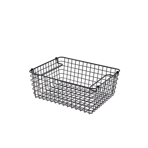 Black wire display basket - wire,